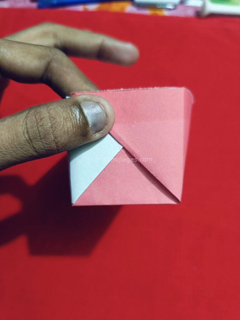 Origami Baggi Box Step 13a