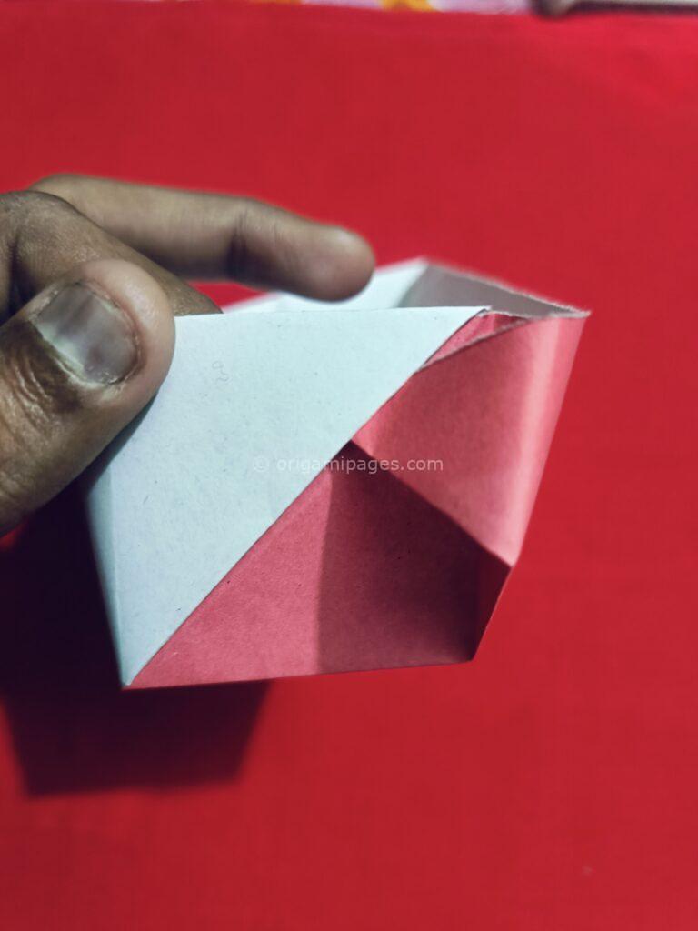 Origami Baggi Box Step 13b