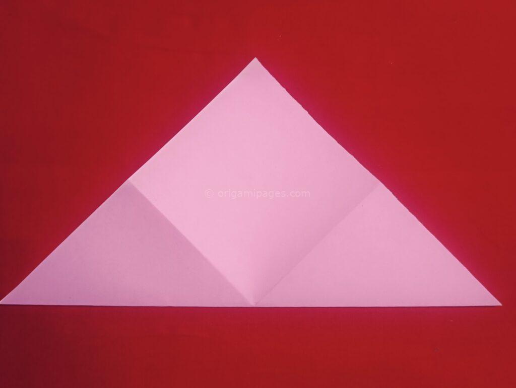 Origami 4 Pointed Star Step: 3a