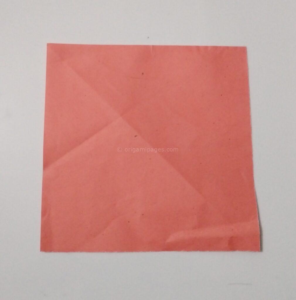 Origami Coin Purse Step: 1