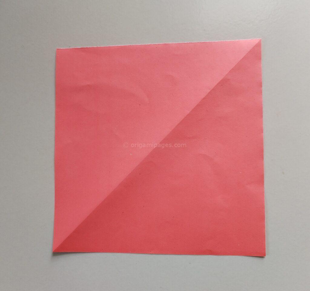 Origami Candy Box Step: 1