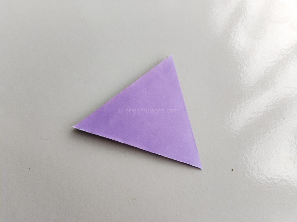 Origami Triangle Box Step: 2a