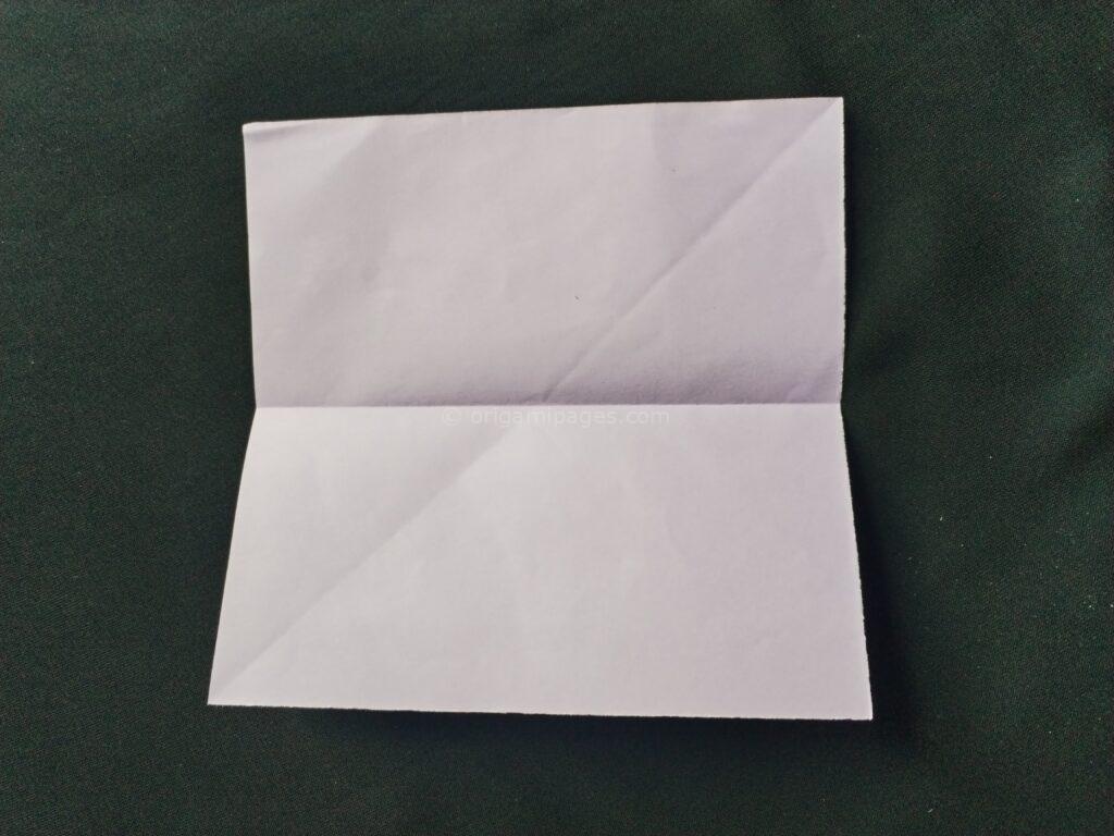 origami square box step: 2b