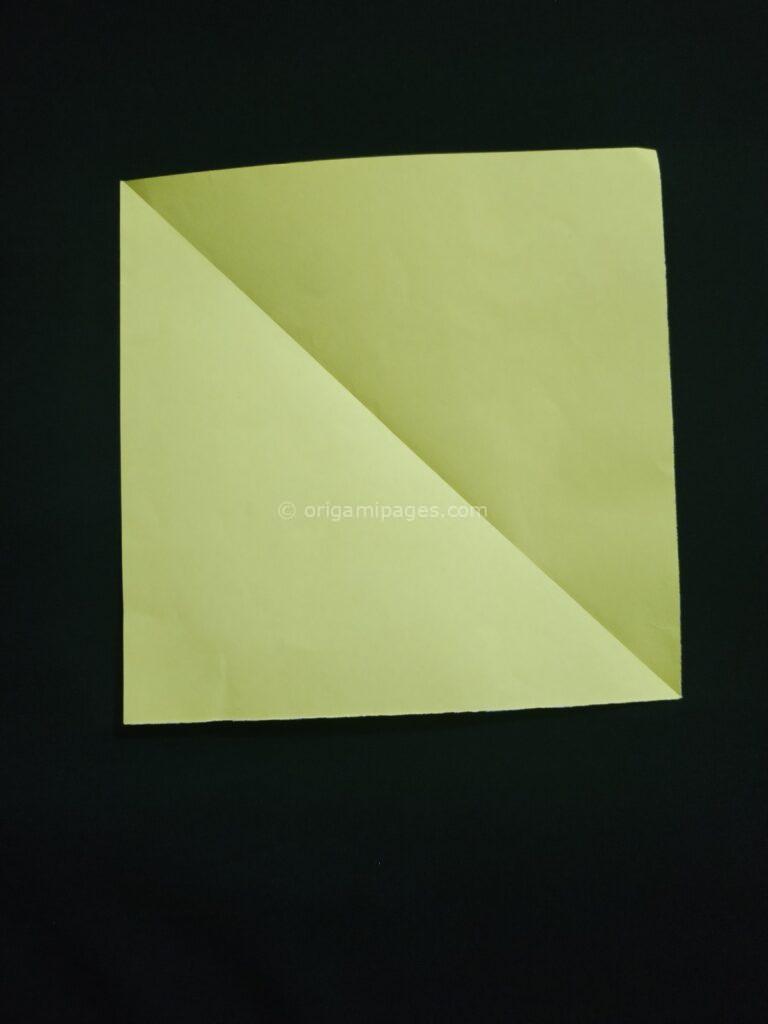 Origami Rectangle Box Step: 2b