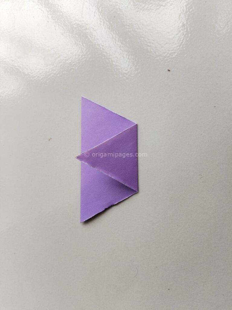 Origami Triangle Box Step: 2b
