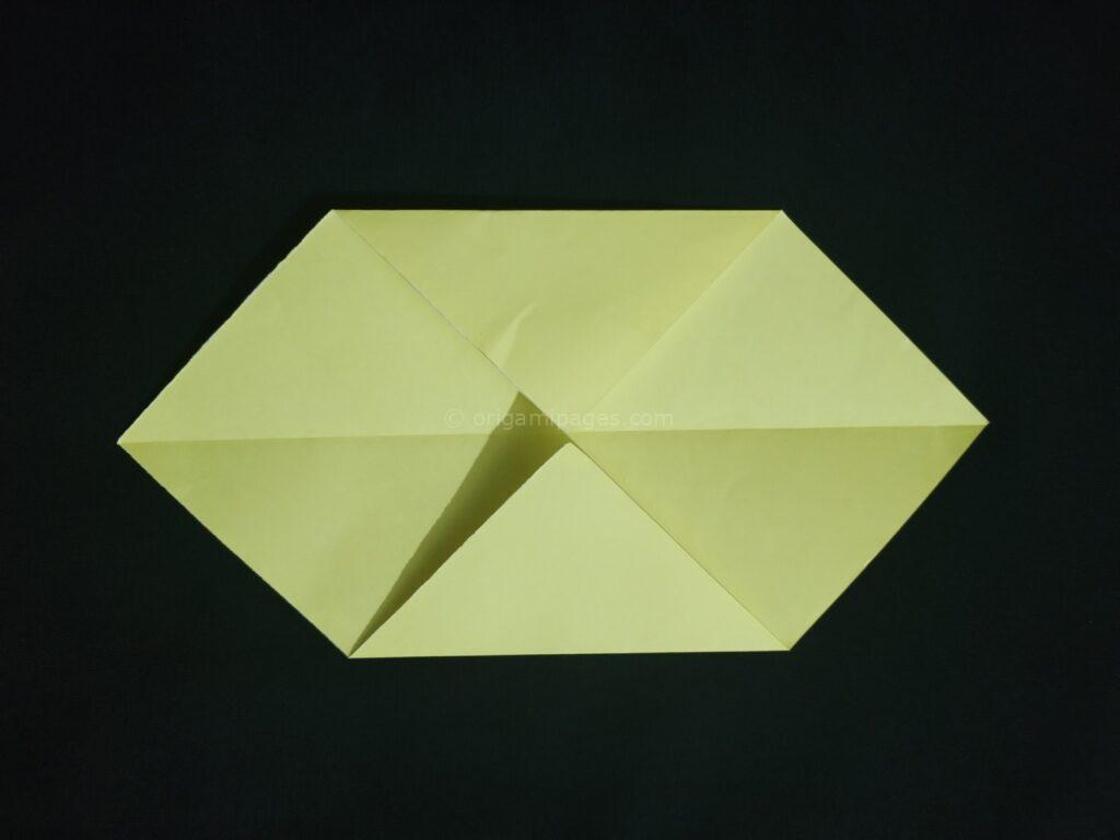 Origami Rectangle Box Step: 3b