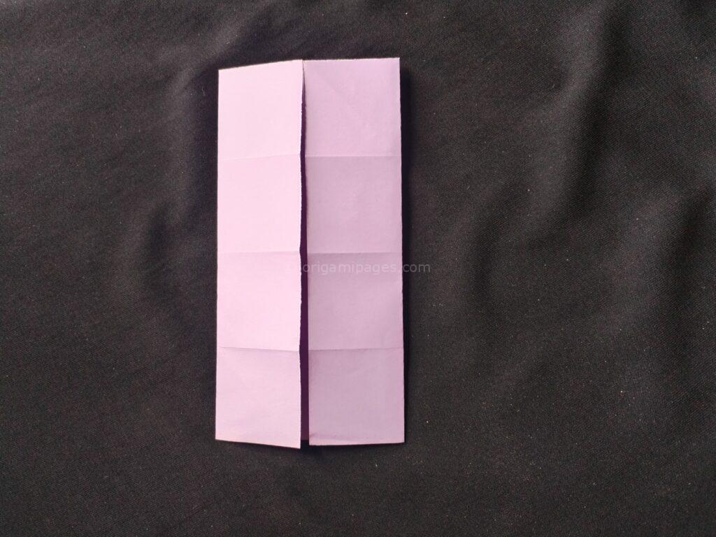 origami square box step: 3e