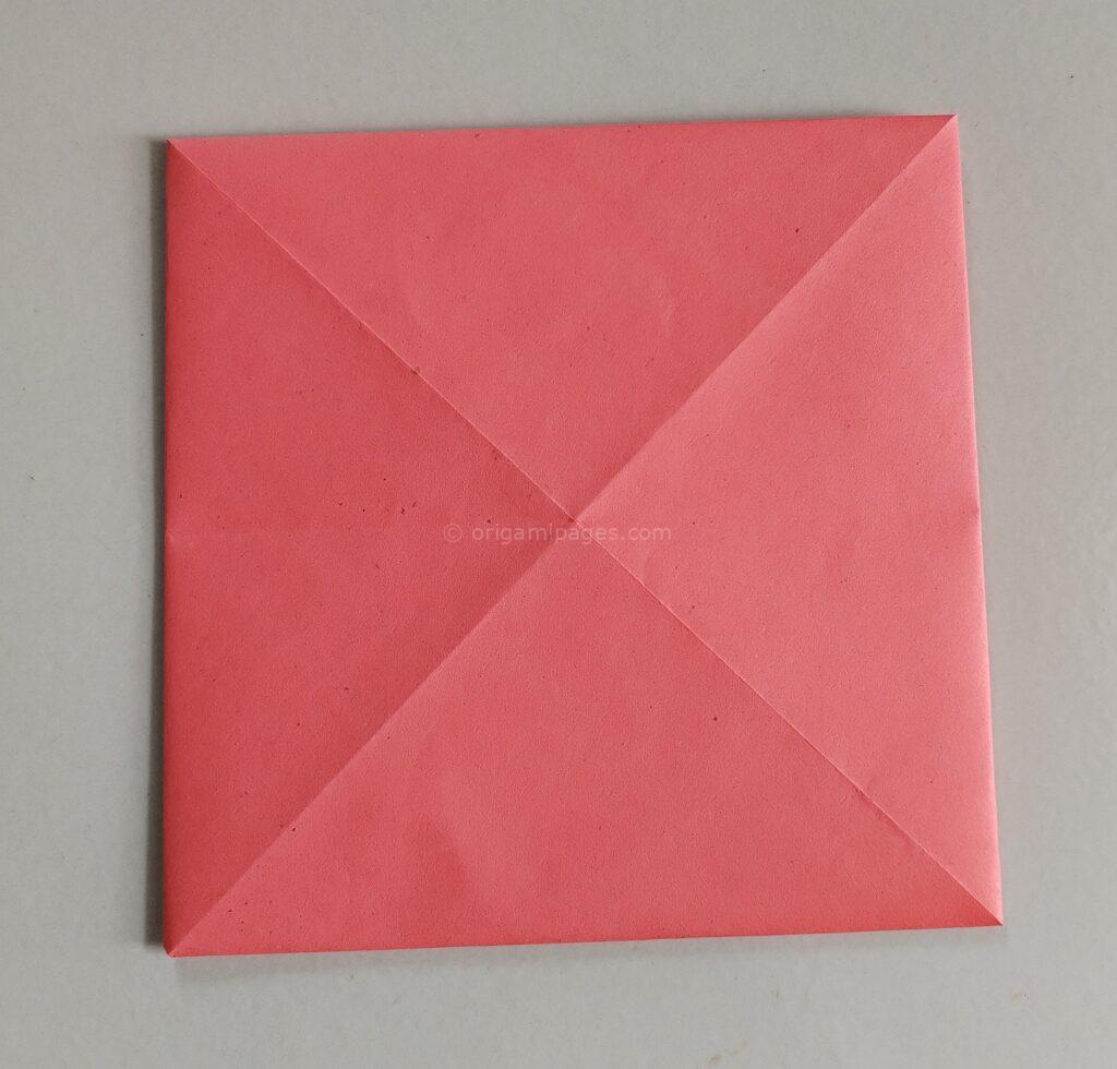 Origami Candy Box Step: 4a