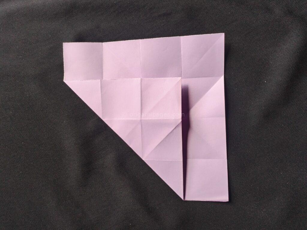 origami square box step: 4c
