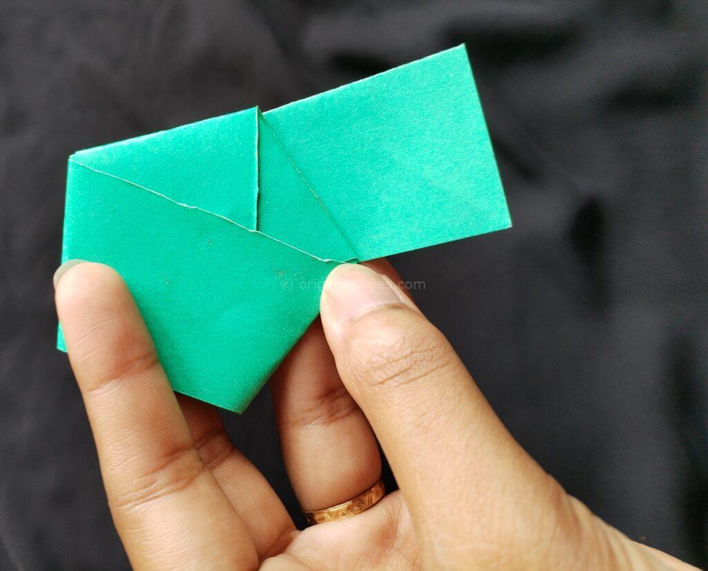 Origami Lucky Star Step: 4d