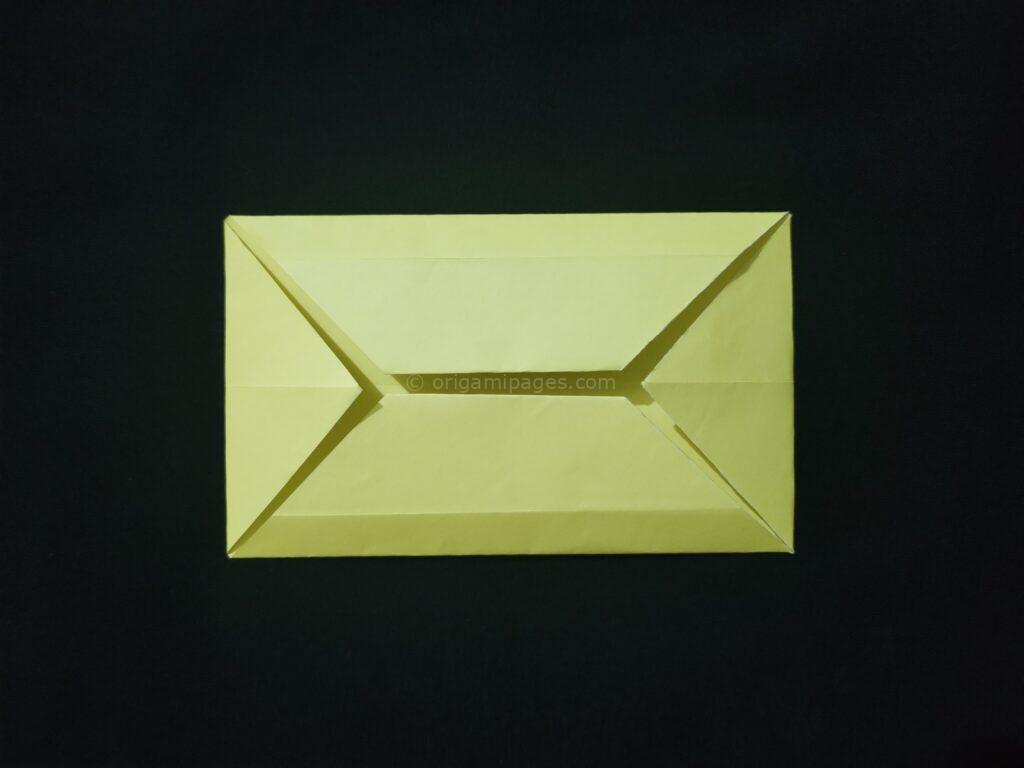 Origami Rectangle Box Step:  5a