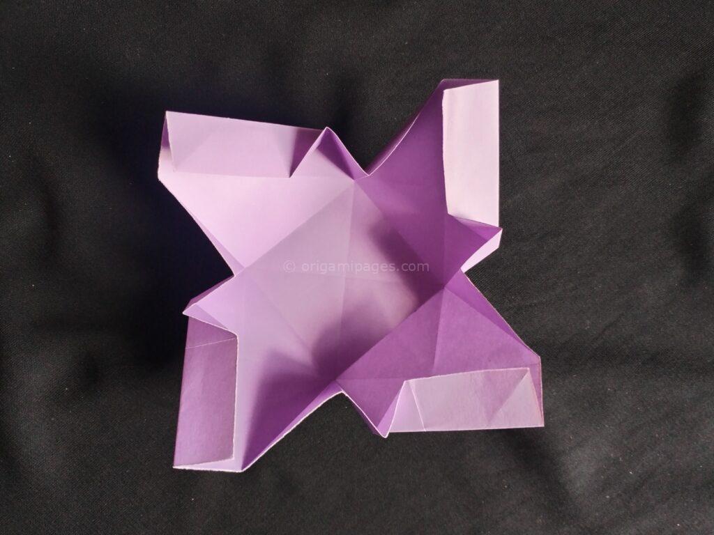 origami square box step: 6e