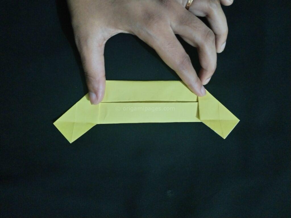 Origami Rectangle Box Step: 7a