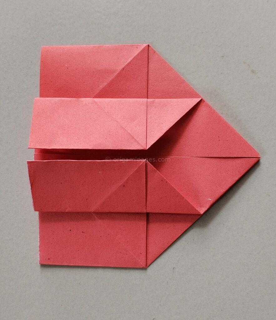 Origami Candy Box Step: 7c