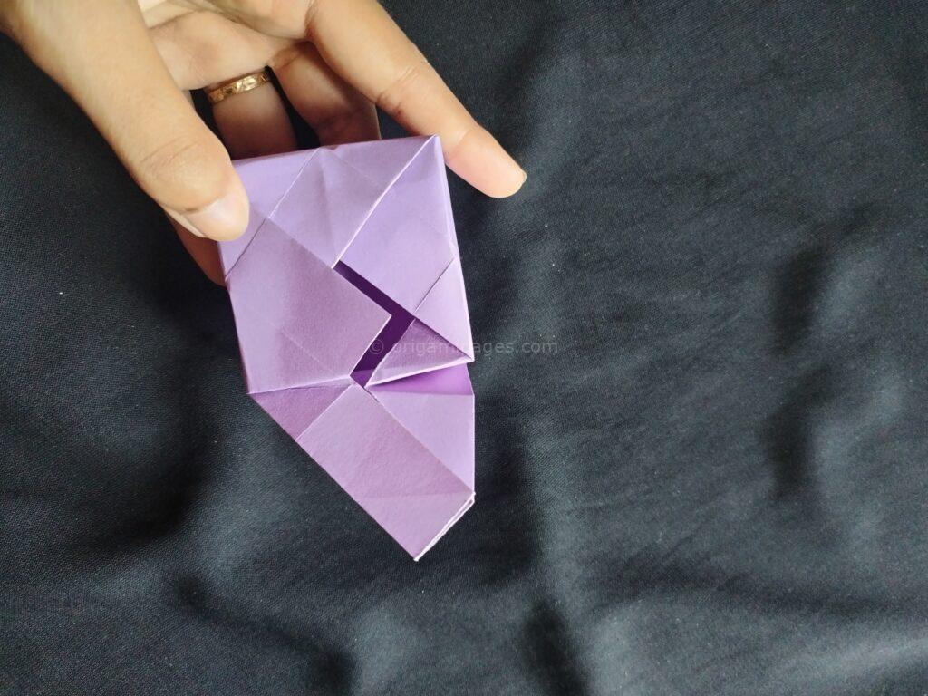 origami square box step:7d