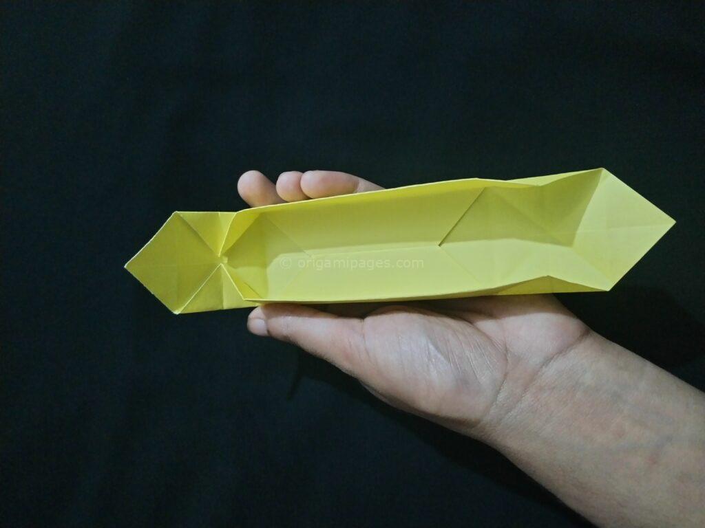 Origami Rectangle Box Step: 8a