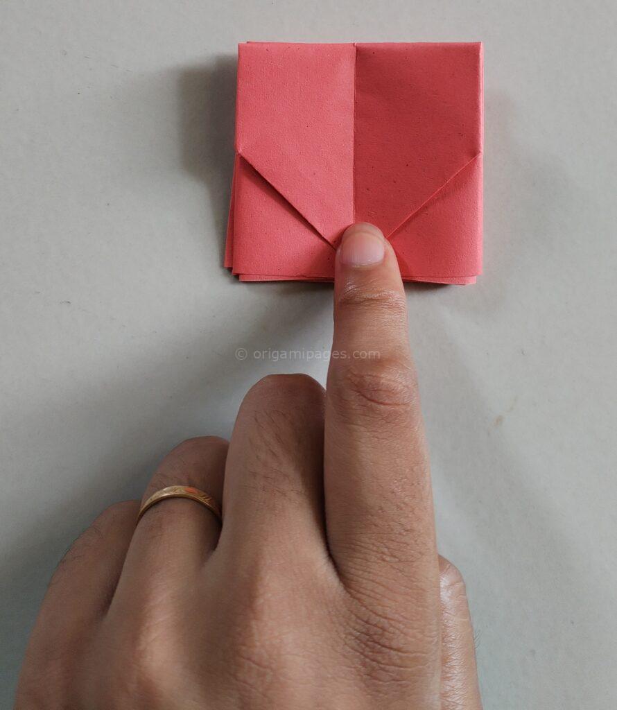 Origami Candy Box Step: 8b