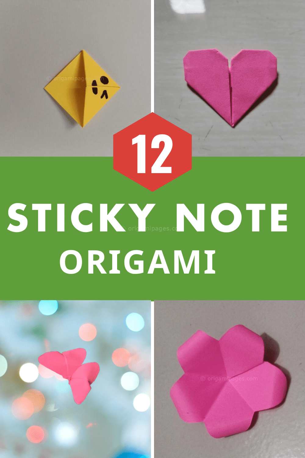 12 Classic Sticky Note Origami for All Skill Levels