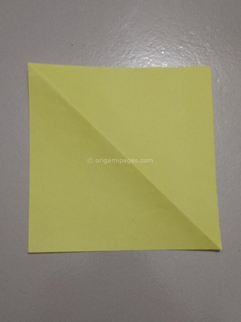 Origami pelican step: 1