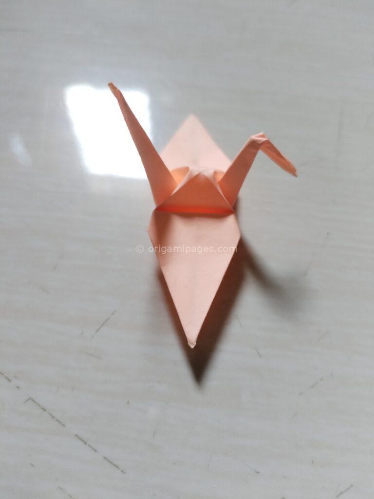 Sticky Note Origami Crane Step : 10-a