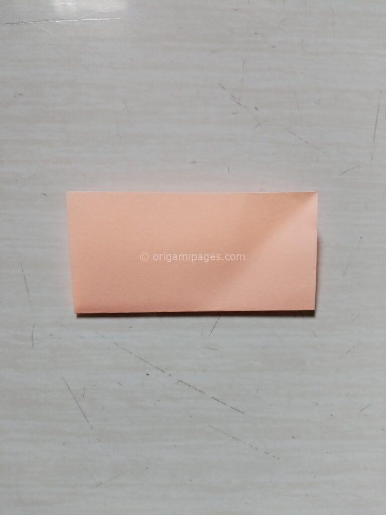 Sticky Note Origami Crane Step : 2-a