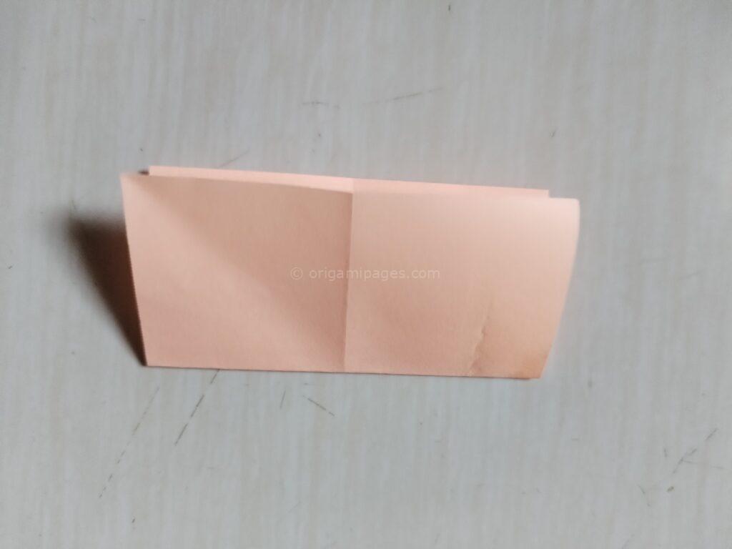 Sticky Note Origami Crane Step : 2-c