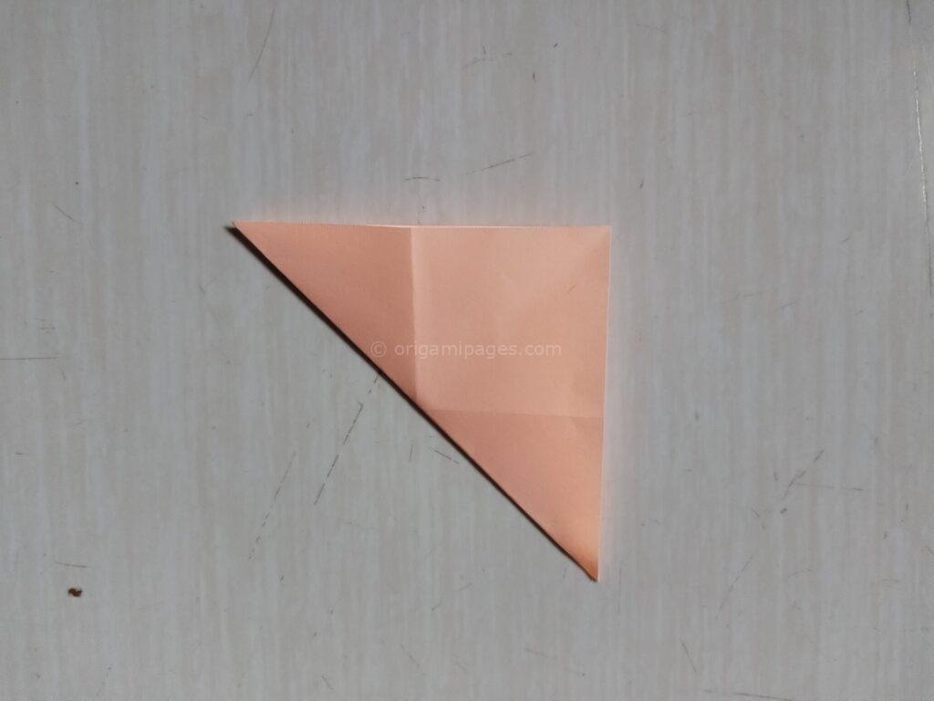 Sticky Note Origami Crane Step : 3-a
