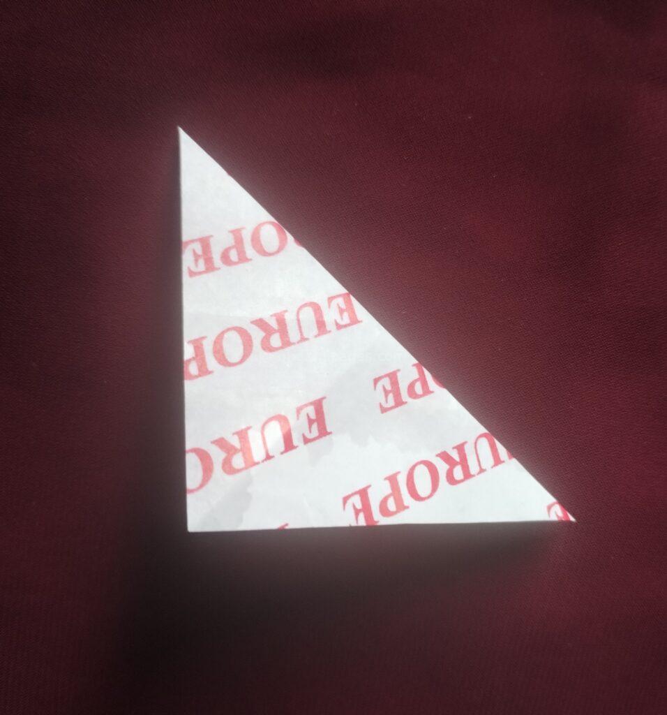 Gum Wrapper Origami Crane Step: 3-b