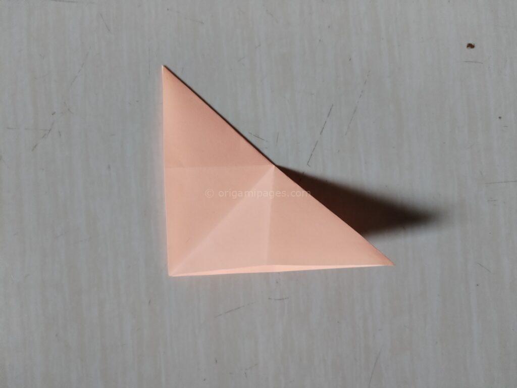 Sticky Note Origami Crane Step : 3-c