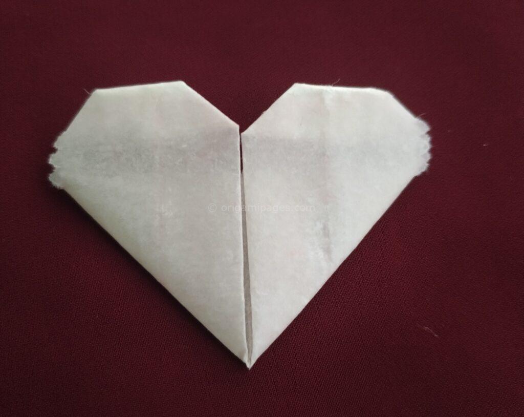 Gum Wrapper Origami Heart
