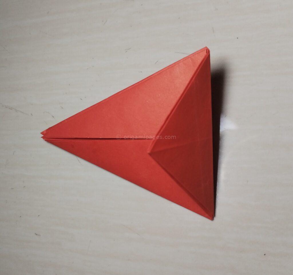 origami crane step 5 paper fold