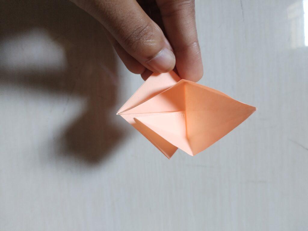 Sticky Note Origami Crane Step : 5-b