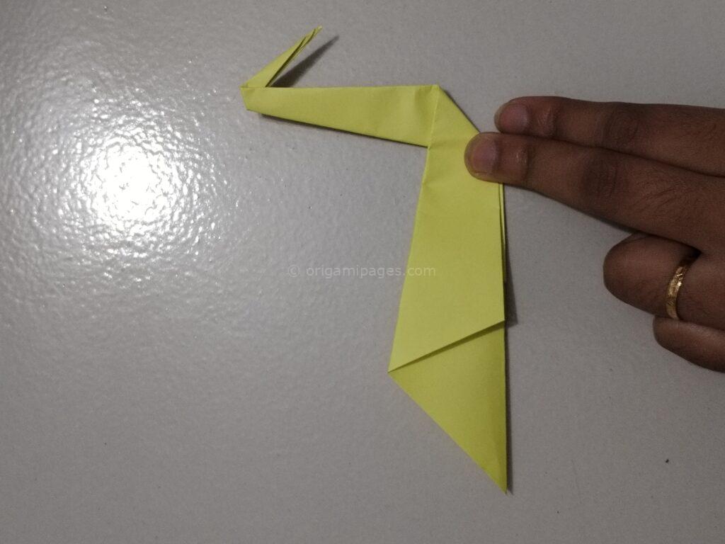 Origami pelican step: 5-c