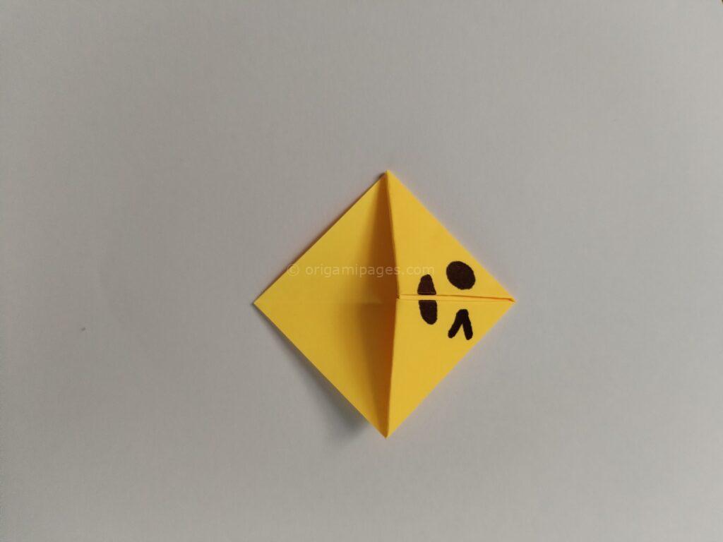 sticky note origami bookmark