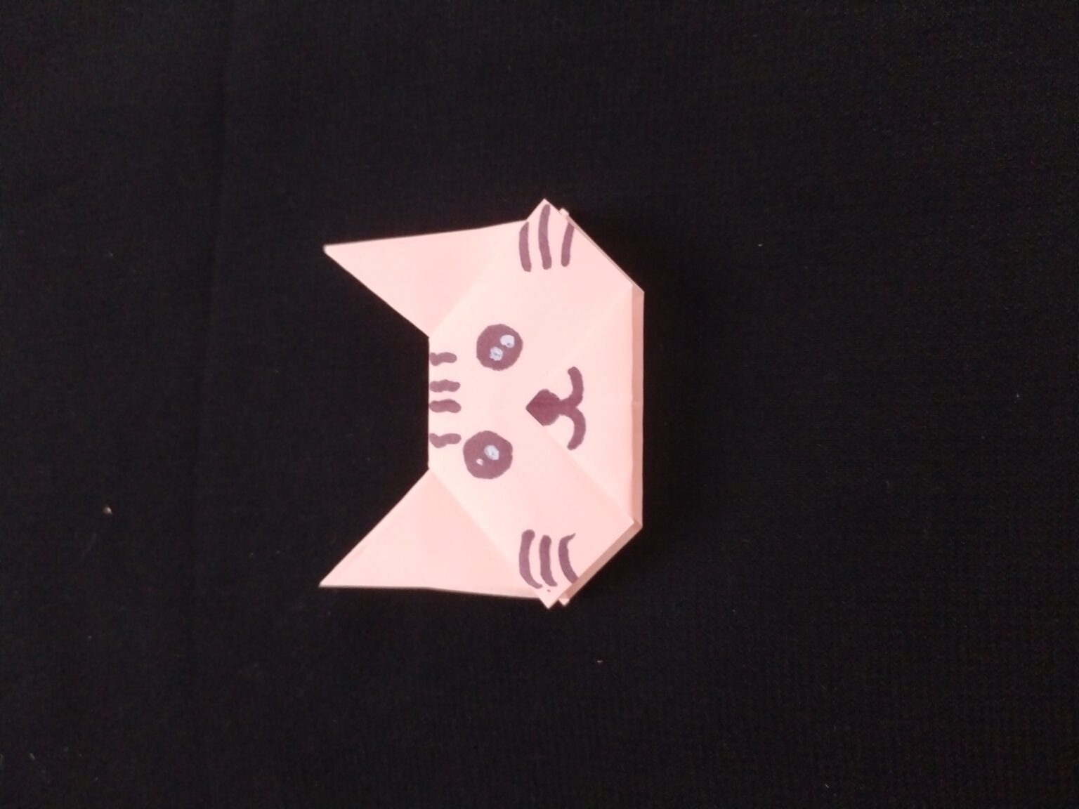 Sticky Note Origami Cat Tutorial Sticky Note Origami Cat Bookmark