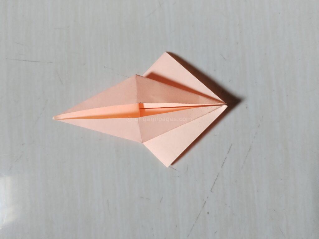 Sticky Note Origami Crane Step : 6-a