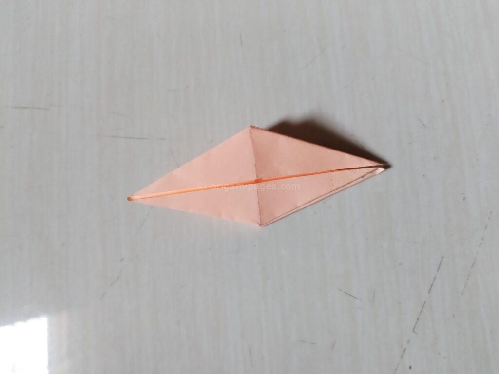 Sticky Note Origami Crane Step : 6-b