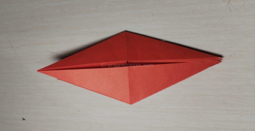 origami crane step 6-2 paper fold
