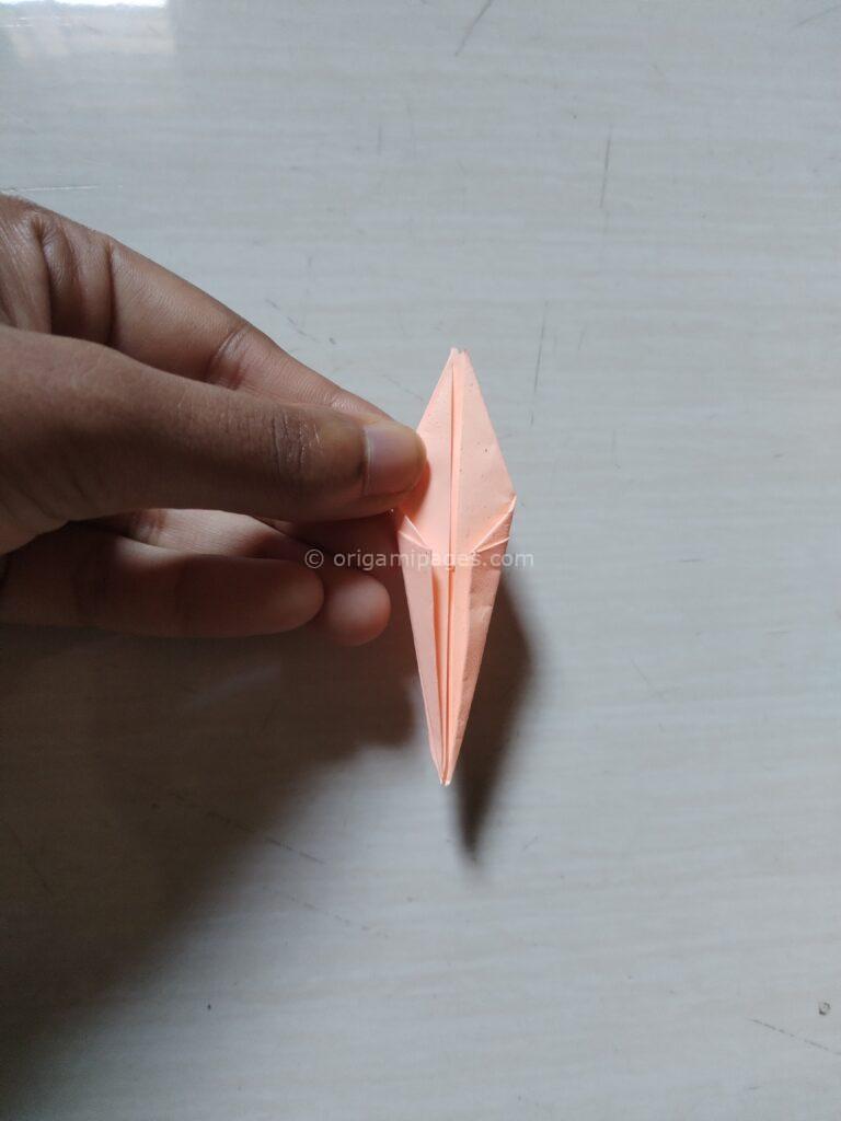 Sticky Note Origami Crane Step : 7