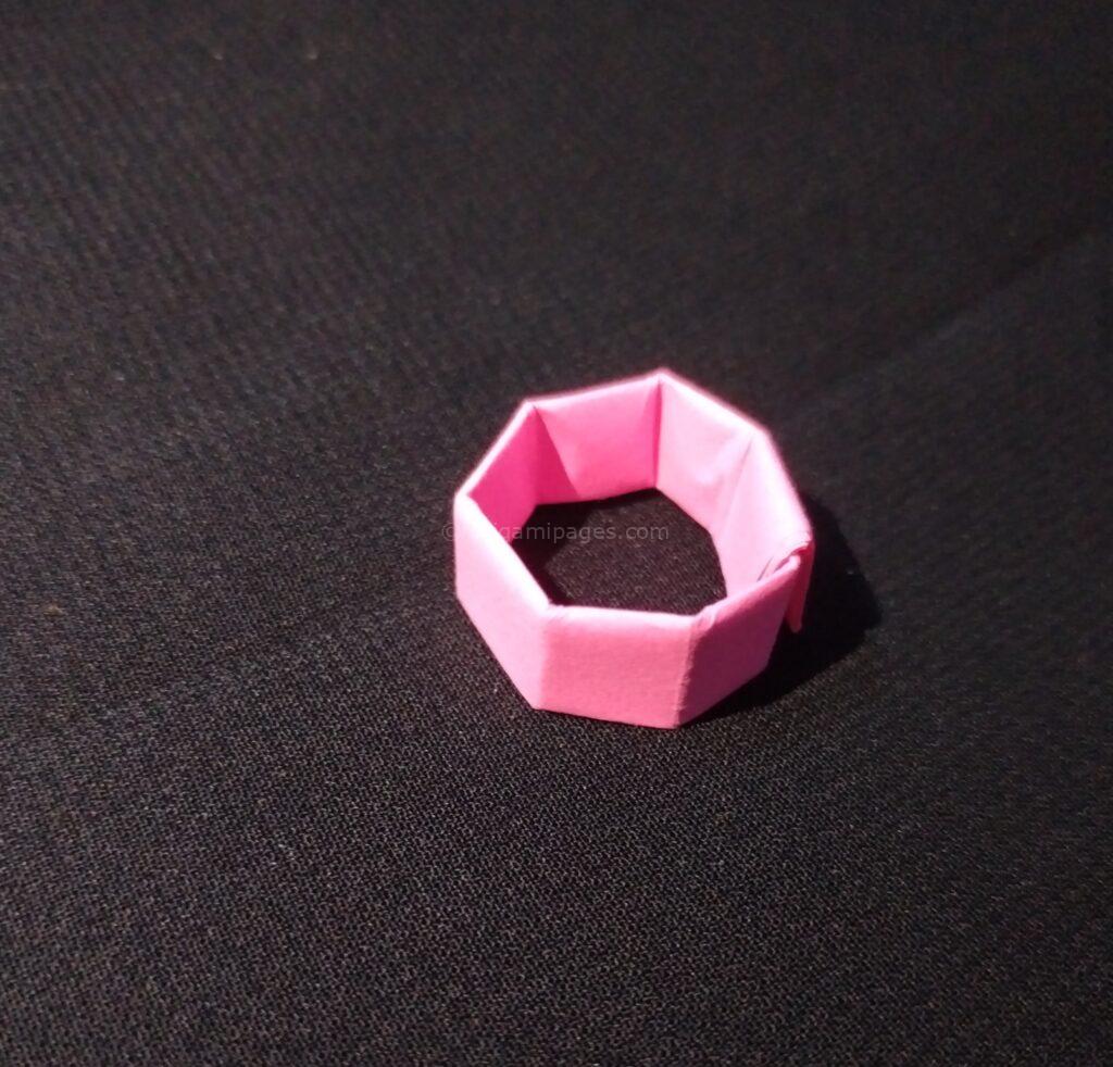 Sticky Note Origami Ring