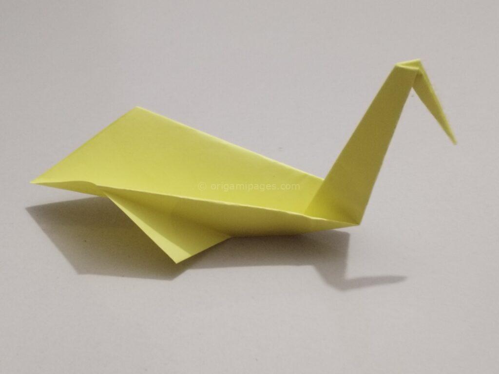 Origami pelican step: 7-b