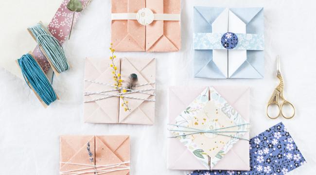 Origami Floral Envelope