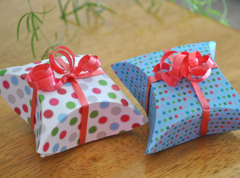 Origami Christmas gift box