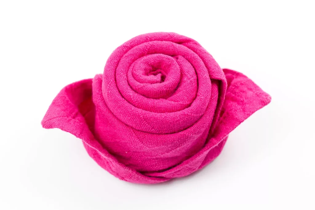 Origami Napkin Rose